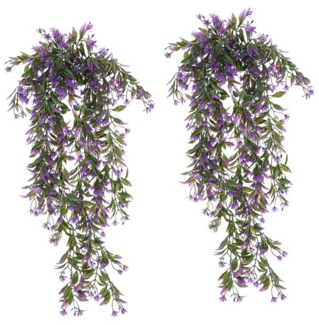 Alipis 4pcs Artificial Rattan Pendant Lifelike Hanging Vine Plant Indoor Outdoor Wall Planter Decor