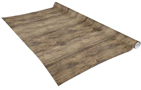 Vénilia Lámina adhesiva óptima Fix | madera vieja, aspecto de madera, 90 cm x 2,1 m, lámina autoadhesiva para muebles, lámina decorativa, sin burbujas, lámina de cocina, PVC sin ftalatos, fabricado en