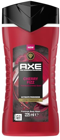 Axe Fine Fragrance Collection DUSCHGEL/FLUESSIGSEIFE Cherry Fizz Premium Body Wash für 12 Stunden langanhaltende Frische verleiht einen spektakulären Duft unter der Dusche 225 ml