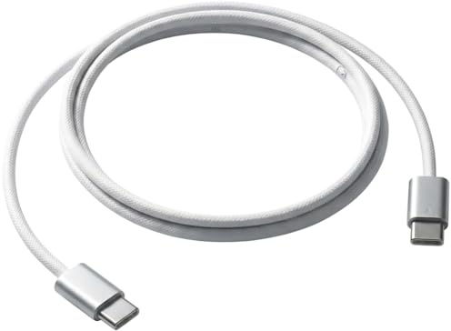 Câble de charge USB-C pour téléphones et tablettes Apple, câble de charge blanc, charge rapide 60 W (1 m)