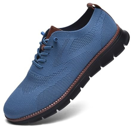 Breeze Shoes for Men Oxfords Lace-Up Lightweight Casual Walking Shoes Comfortable Dress Shoes for Men