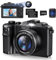 Digital Camera, 4K 64MP Autofoucs Vlogging Camera with 18X Digital Zoom, Compact Digital Camera with Flash Light & Anti-Shake, Photography Camera for Teenagers Beginners, 2 Batteries, 64G TF Cards