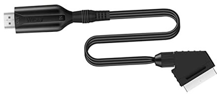 LALAFINA Direct Connection Conversion Line Scart to Video Adapter Video Audio Upscale Converter Scart Cable for Smart Tv