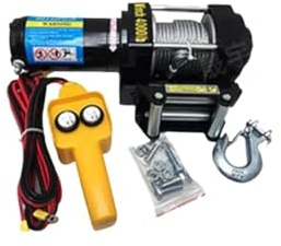 12V 24V 1814kg 1.3KW 8m/min Verricello elettrico montato su auto Verricello elettronico for auto for fuoristrada Verricello freno elettromagnetico(24V)