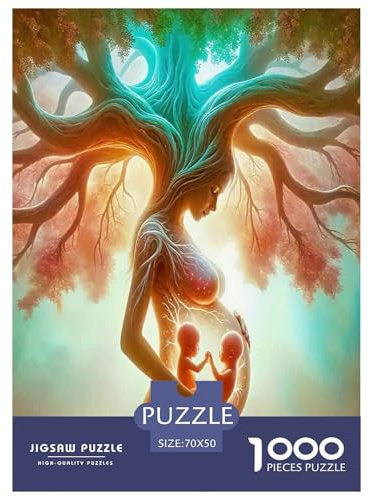 Albero della vita Jigsaw Puzzle Impossible 1000 Pezzi Bellissime piante Decorazione Per La Casa. Rilassamento E Intelligence Per Adulti E Ragazzi Da 14 Anni 70x50cm/1000pcs