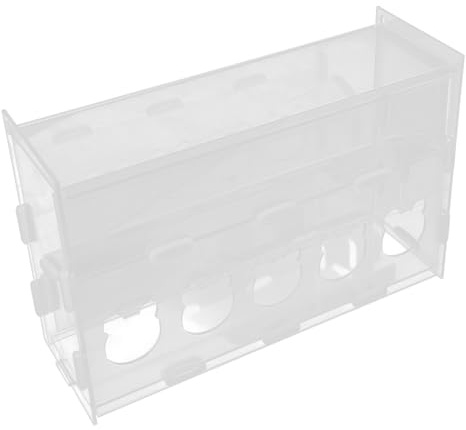 Kisangel Rutin Hühner Futterautomat Automatisch Acryl Transparent Futterspender für Hühner Küken Geflügel Haustier