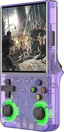 Consola Retro Portátil R36 Ultra 2025 Pantalla HD 4 21.000 Juegos Emulador 20 Sistemas (PS1/PSP/N64/GBA) Joysticks 3D LED RGB 128GB WiFi HDMI – Regalos Nostálgicos y Originales para Niños y Adultos