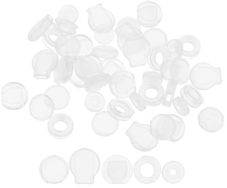 Uonlytech 50 Stück Transparente Silikon Ohrklemme Polster Rutschfeste Ohrclip Kissen Flexible Ohrclip Rückseiten für Abstehende Ohren Vielseitig Passend Unsichtbarer Schutz für Ohrringe