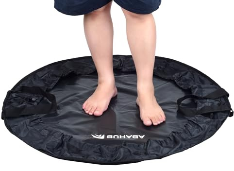 Abahub Matelas à Langer pour Combinaison de Plongée,Tapis de Changement | Design 2 en 1 avec Sac Étanche,Imperméable Surf Tapis en Néoprène + Dry Bag,Idéal pour Plongée, Natation, Piscine, Plage