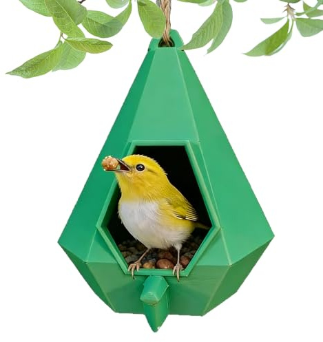 Hábitat semicerrado por gota - Estación de alimentación para animales salvajes de 1 pieza, accesorio para animales domésticos multiambiente | Construcción compuesta duradera, ecológica y resistente a
