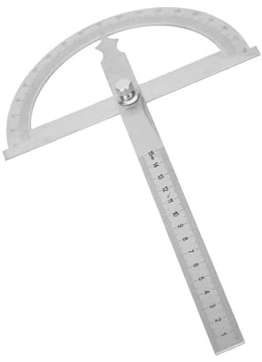 Digitaler Winkelmesser Edelstahl Goniometer 0-180 Grad 15 cm (150*200mm) Neigungsmesser Winkelsucher Messgerät Lineal Für Präzise Winkelmessungen