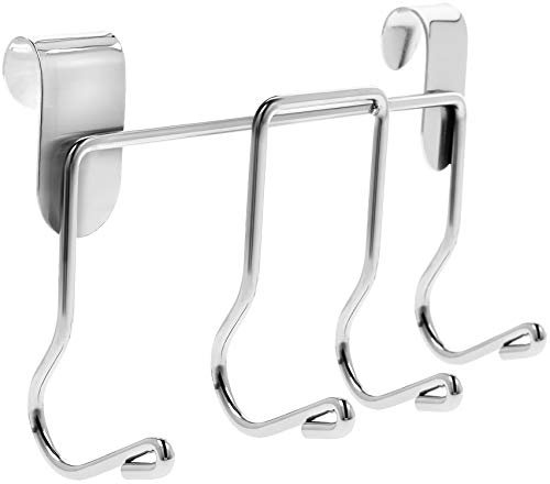 com-four® Porta utensili da barbecue con 4 ganci - accessori per griglia a gas e a carbone - ganci da appendere sulla griglia (01 pezzi - portaposate)