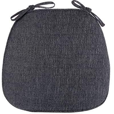 Cuscini per Sedie da Cucina Sfoderabili, Cuscini Sedie Cucina 40x40, Spessore Cuscini da Giardino Economici, con Cinghie di Ritenzione per Interni ed Esterni