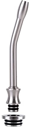 WOLFTEETH 510 810 2 in 1 Extra Longue Courbé Inox Drip Tip Embouchures avec Adaptateur 810 pour Réservoir Atomiseur RDA Cigarette électronique, Sans Nicotine Ni Tabac 112412