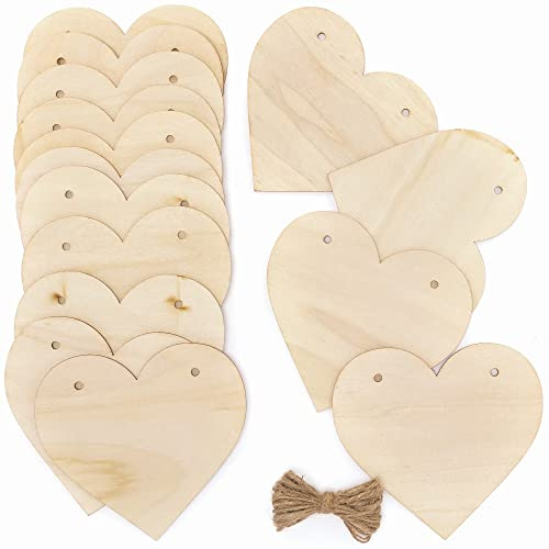 Baker Ross Holz Herz Wimpel Bastelset - 1 Stück, Holz Valentinstag Basteln für Kinder (FC433)