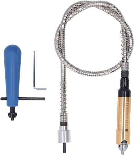 Albero Flessibile per Trapano, 6mm Albero Di Prolunga Flessibile per Trapano Con Mandrino, Flessibile Albero Prolunga Flessibile Albero Trapano Estensione Mandrino per Trapano Elettrico Smerigliatrice