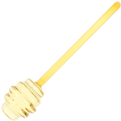 CALLARON Glass Honey Dipper - Portable Honey Stirring Rod for Coffee Tea and Jam - Practical Spiral Design 5.34 X 1.18 Inches