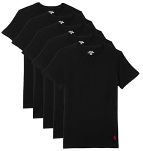 Polo Ralph Lauren 5 Pack Slim Fit Crews Polo Black/Rl2000 Red Pony Player SM