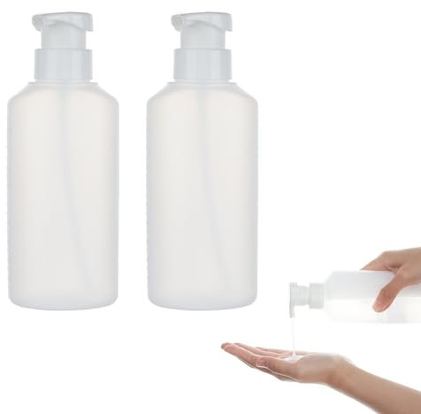 Niceneeded 2 Paquete de Botella Dispensadora de Espuma de Jabón de 200ml, Jabón Líquido Dividiendo Botellas de Plástico, Dispensadores de Viaje Contenedores Recargables para Base Y Champú