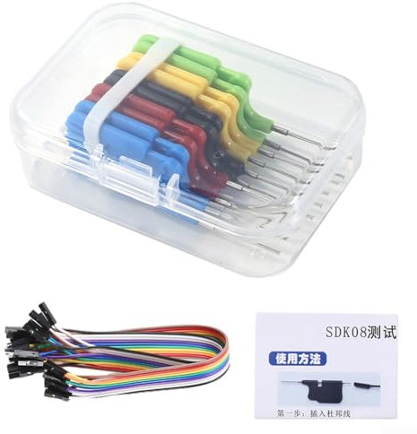 10 clip di prova SDK08, morsetto a gancio per test per SMD IC, mini clip a gancio per test elettrici di chip di prova ultra piccoli (A)
