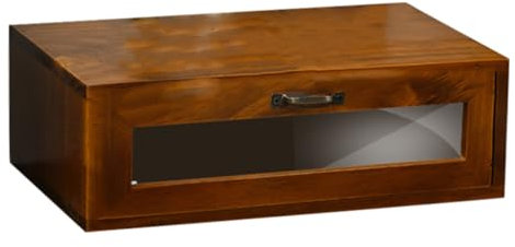 Amosfun Acryl Monitorständer Mit Aufbewahrungsbox Für Laptop Und Computer Ergonomisch Aus Holz Für Schreibtisch Vintage Mit Stauraum Für Büromaterial