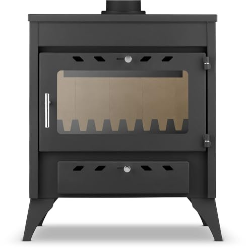 Stufa a legna con bruciatore a legna per camino - Zvezda Kapriz - 13,2 kW