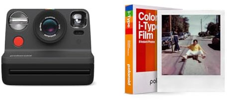 Polaroid Now Gen 2 Fotocamera Istantanea - Nero & Pellicola Istantanea Colore per i-Type - 6000