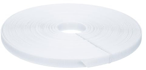 QUARKZMAN Ossa per Cucire, 1Pz 50 Yards 15mm - Stecche per Corsetti a Bassa Densità in Poliestere da Cucire per Abito da Sposa, Abito Sposa (Bianco)