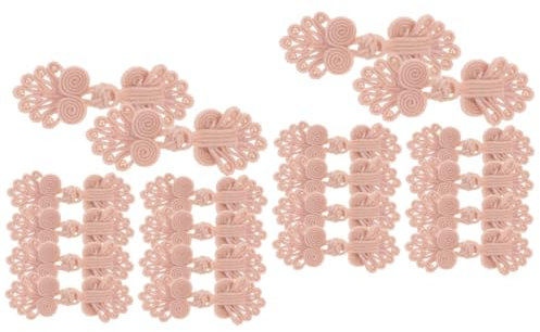 SEWOART 2 Sets Nähknöpfe Runde Knöpfe Für Kleidung Im Chinesischen Stil Materialdetails Für Den Langfristigen Gebrauch 10 Stück X 2