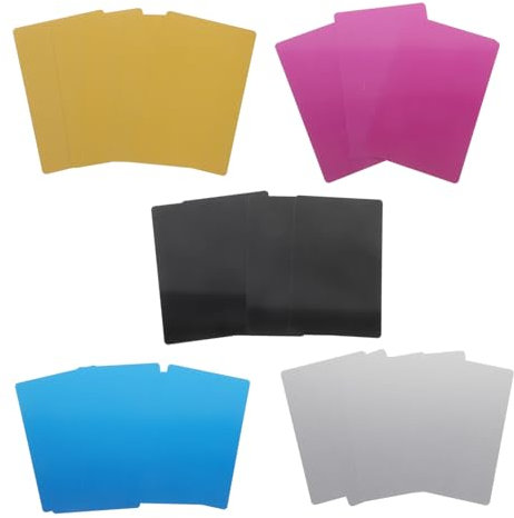 KICHOUSE 25stücke Metallkarten Aluminium-visitenkarten Gravierte Karten Leere Namenskarten
