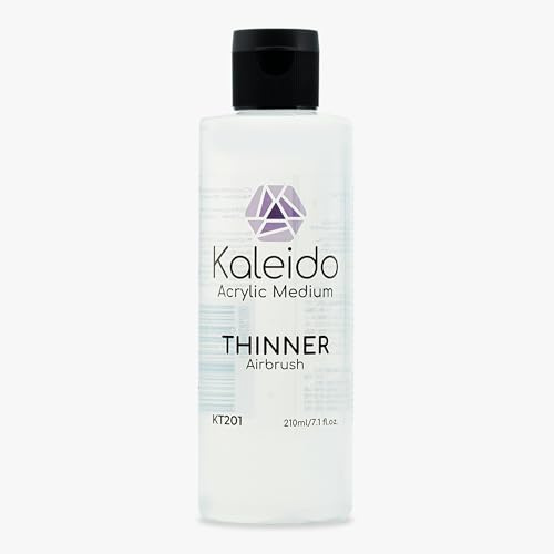 Gaahleri KT201 Diluente Aerografo – Acrilico, Base Acqua, 210 ML, Atossico | Ottimizza il flusso, evita intasamenti, inodore, atossico, 210 ML