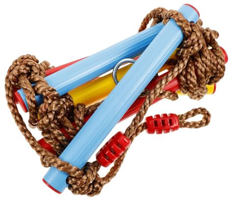 CIYODO Treehouse Kletterleiter Spielgeräte Für Junge Mädchen Verstellbare Outdoor Spielplatz Zubehör Sicherer Pe-Material Kletterleiter Für Drinnen Und Draußen Fördert Koordination