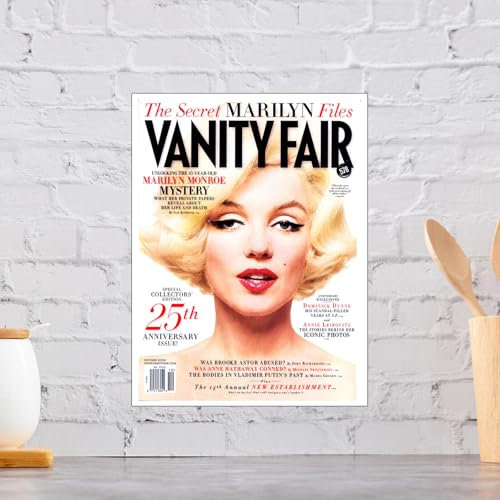 Marilyn Vanity Square Retro Metal Aluminium Sign, Novelty Gift Home Décor