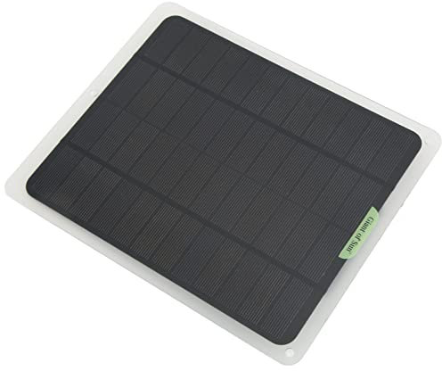 20W Mono Kristallines Solar Panel Autobatterie Ladegerät Kit, Wasserdichtes Tragbares Solar Ladegerät für Wohnmobil, Boot, mit Dual-USB-Ausgang, Ideal für Handys, Tablets,