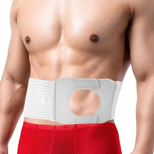 JLFDLLYYZQ Cinturón de ostomía, cinturón de soporte de estoma ajustable, Faja para Colostomía Adulto para colostomía e ileostomía, Bolsas De Colostomía Cinturón, suministros para ostomía (L)