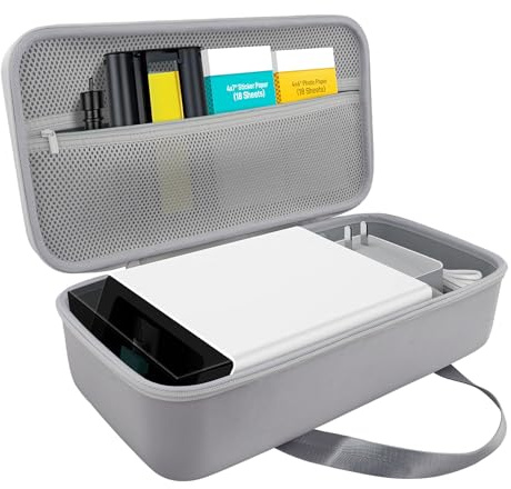 Khanka für Liene PixCut S1 | All-in-One Fotodrucker, Aufkleberdrucker und Schneidemaschine Hartschalenetui, Tragetasche mit Tasche für Liene PixCut S1 Zubehör, Nur Hülle