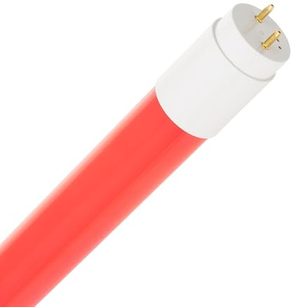 LEDKIA LIGHTING Tubo LED T8 G13 120cm PC de Colores 18W Individual Rojo