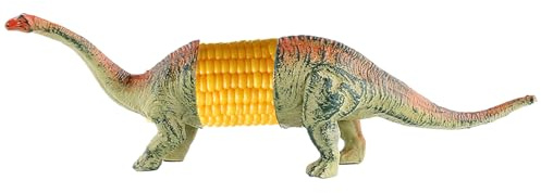 Dinosaur Corn Cob Holders, Unique Corn On The Cob Holders Barbecue Skewers for Kids, Taco Holders with Stainless Steel Prongs, Reusable and Easy to Clean for BBQ, Picnic