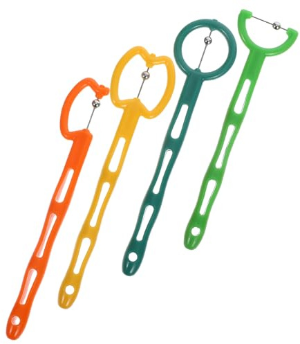 LALADEFIEE Allenatore Della Punta Della Lingua Per Bambini 4 Pezzi Set, Strumento Per Esercizio Muscoli Orali e Terapia Logopedia, Miglioramento Mobilità Linguaggio e Forza Mascella
