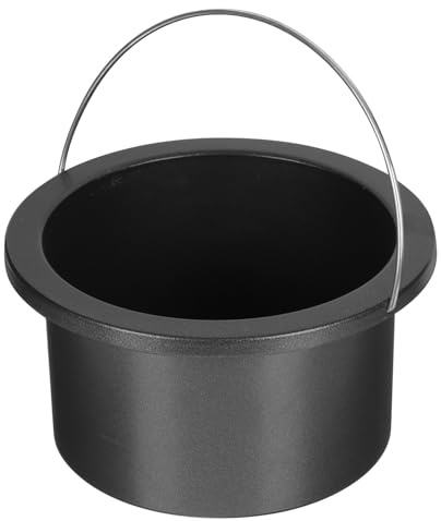 Garneck Wax Melting Aluminum Inner Bowl 101mm Non-Stick Wax Bean Melting Pot Accessory for Hair Removal Compatible Random Color Random Color