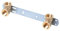 Aqbau® Montageeinheit, Montageplatte, Wandscheibe Für Badezimmerarmaturen, Wasser Trinkwasser Messing Metall, Montageplatte wasseranschluss 1/2x1/2 Abstandsmaß von 150 mm