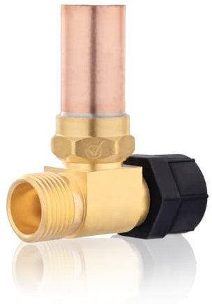 HeSun 1-Pack Toilet Water Hammer Arrestor, 7/8 Female Ballcock Nut X 3/4 Male Thread, with Copper Hammer Arrestor for Reducing Banging Noise
