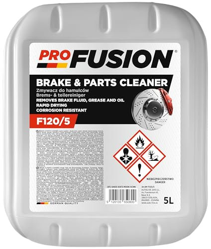 ProFusion Limpiador de Frenos y Embrague Líquido – Brake & Parts Cleaner – Elimina Aceites, Grasas, Alquitrán y Pegamento – 5L