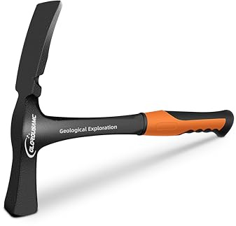 36 oz Ultra Rock Pick Hammer – Heavy-Duty Masonry & Bricklayer Tool with Comfortable Rubber Grip – Ideal for Rock Hounding & Geological Study