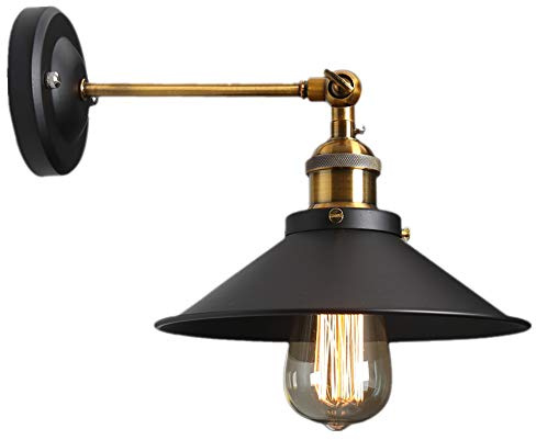Chrasy® Vintage Lámpara de pared - Retro Industrial de Iluminación Decorativa, E27 Superficie de Acero Colgante de Luz Fit Pasillos Terraza Jardín Puerta Restaurante