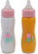 JC TOYS 81060 2x Puppenflasche, mit Milch und Saft