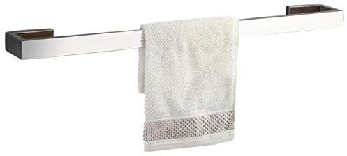 Flybath Handtuchstange Einzelschicht SUS 304 Edelstahl Stilvoller Handtuchhalter Wandmontage 60 cm, Spiegel Poliert