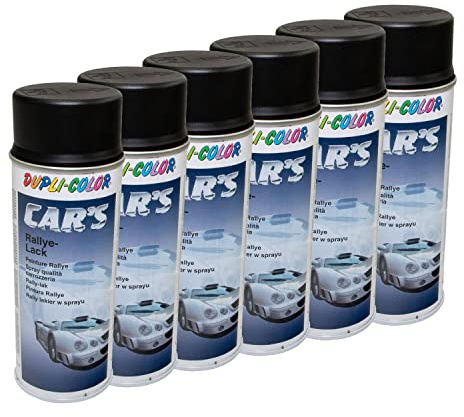 Lackspray Spraydose Sprühlack Cars Dupli Color 385872 schwarz matt 6 X 400 ml