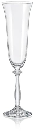 Crystalex Sektgläser Sektglas Sektflöte Kristallglas Angela 190 ml 6er Set Bohemia