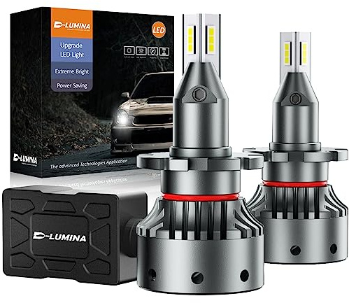 D-Lumina D2S-/D4S-LED-lampor, 2 st. lentikulära Canbus-lampor, 120 W, 20 000 lm, 6 500 K vitt ljus, version för projektor, ljusstark LED-strålkastarkonverteringssats, anti-radiostörning